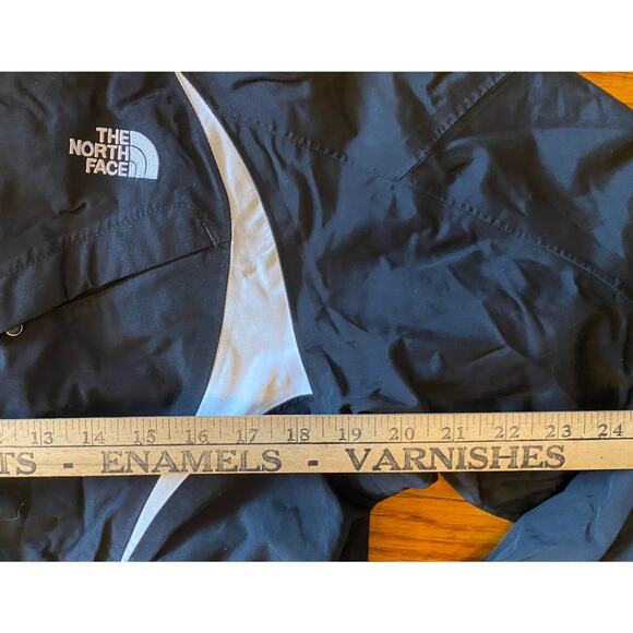 North Face Jacket Womens L Black HyVent Detach Hood Waterproof Rain Outdoor Coat - Picture 8 of 16